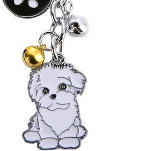 Bichon Frise Dog Keychain
